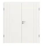 Frontansicht von Signum 39 Basic Lack Verkehrsweiß RAL 9016 Doppelflügeltür inkl. Zarge - Huga