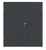 Frontansicht von Signum 44 Basic Lack Anthrazit RAL 7016 Doppelflügeltür inkl. Zarge - Huga