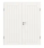 Frontansicht von Signum 54 Basic Lack Verkehrsweiß RAL 9016 Doppelflügeltür inkl. Zarge - Huga