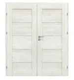 Frontansicht von CLASSEN Doppelflügeltür Havana M1 Norwegische Esche CPL inkl. Zarge 