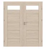 Frontansicht von CLASSEN Doppelflügeltür Havana M2 Eiche Sonoma 3D Look mit Lichtausschnitt inkl. Zarge