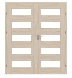 Frontansicht von CLASSEN Doppelflügeltür Havana M3 Eiche Sonoma 3D Look mit Lichtausschnitt inkl. Zarge