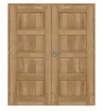 Frontansicht von CLASSEN Doppelflügeltür Kofano M1.9 Grandson Eiche Iridium inkl. Zarge 