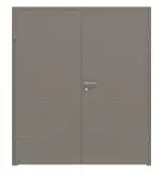 Frontansicht von LEBO Doppelflügeltür Strukturiert Taupe Versio inkl. Zarge