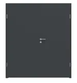 Frontansicht von LEBO Doppelflügeltür Ultramatt Anthrazit ähnl. RAL 7016 Versio inkl. Zarge