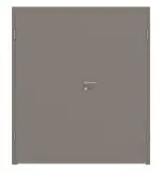 Frontansicht von LEBO Doppelflügeltür Ultramatt Taupe Versio inkl. Zarge