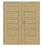 Frontansicht von CLASSEN Doppelflügeltür Magnetic M1 Riviera Eiche 3D Look inkl. Zarge 