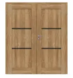 Frontansicht von CLASSEN Doppelflügeltür Mamba M2 Grandson Eiche Iridium inkl. Zarge 