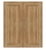 Frontansicht von CLASSEN Doppelflügeltür Mamba M7 Grandson Eiche Iridium inkl. Zarge 