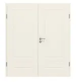 Frontansicht von GARANT Doppelflügeltür Milano M2/1 Weißlack mit Zarge