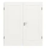 Frontansicht von Montana 1 ClassicLine Weißlack Doppelflügeltür inkl. Zarge - Hörmann