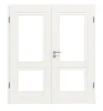 Frontansicht von Montana 2 LA ClassicLine Weißlack Doppelflügeltür inkl. Zarge - Hörmann
