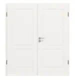 Frontansicht von Montana 2 ClassicLine Weißlack Doppelflügeltür inkl. Zarge - Hörmann