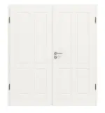 Frontansicht von Montana 4 ClassicLine Weißlack Doppelflügeltür inkl. Zarge - Hörmann