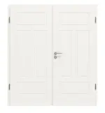 Frontansicht von Montana 6 ClassicLine Weißlack Doppelflügeltür inkl. Zarge - Hörmann