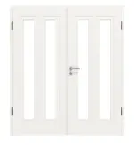 Frontansicht von Montana 8 LA ClassicLine Weißlack Doppelflügeltür inkl. Zarge - Hörmann