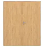 Frontansicht von CLASSEN Doppelflügeltür Natura Eiche geölt 3D Look inkl. Zarge 