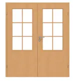 Frontansicht von CLASSEN Doppelflügeltür Natura LA 2/3 Buche Primo inkl. Zarge mit Lichausschnitt