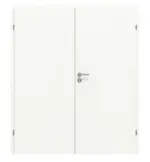 Frontansicht von CLASSEN Doppelflügeltür Natura Weiß Primo inkl. Zarge 