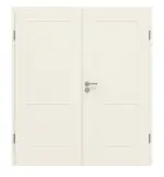 Frontansicht von GARANT Doppelflügeltür Parma PF2 Weißlack mit Zarge