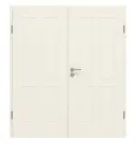 Frontansicht von GARANT Doppelflügeltür Parma PF4 Weißlack mit Zarge