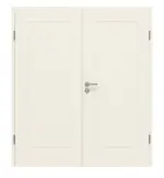 Frontansicht von GARANT Doppelflügeltür Parma PF5 Weißlack mit Zarge