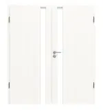 Frontansicht von Pure 1 Schlossseite ProLine Duradecor Gebürstetes Weiß Doppelflügeltür inkl. Zarge - Hörmann