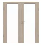 Frontansicht von Sueno 1 Concept Durat Eiche grau Doppelflügeltür inkl. Zarge - Huga