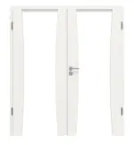 Frontansicht von Sueno 2 Concept Durat Verkehrsweiß RAL 9016 Doppelflügeltür inkl. Zarge - Huga