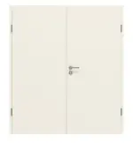 Frontansicht von GARANT Doppelflügeltür Riva RI12 Weißlack mit Zarge