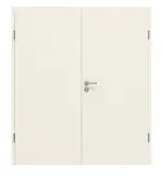 Frontansicht von GARANT Doppelflügeltür Riva RI2 Weißlack mit Zarge