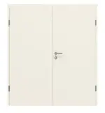 Frontansicht von GARANT Doppelflügeltür Riva RI3 Weißlack mit Zarge