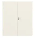 Frontansicht von GARANT Doppelflügeltür Riva RI5 Weißlack mit Zarge
