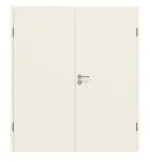 Frontansicht von GARANT Doppelflügeltür Riva RI9 Weißlack mit Zarge