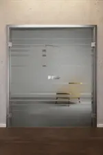 Ansicht von Selina Mattierung Doppelflügeltür mit Motiv matt - Erkelenz