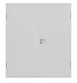 Frontansicht von JELD-WEN Doppelflügeltür Shape Zero Nickelgrau ähnlich RAL 7047 ExpertLack mit Zarge