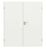 Frontansicht von Doppelflügeltür Sigma Weißlack ähnlich RAL 9003