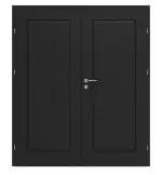 Frontansicht von CLASSEN Doppelflügeltür Svin M1.1 Uni Black Iridium inkl. Zarge 