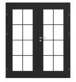 Frontansicht von CLASSEN Doppelflügeltür Svin M1.2 Uni Black Iridium inkl. Zarge 