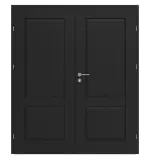 Frontansicht von CLASSEN Doppelflügeltür Svin M1.3 Uni Black Iridium inkl. Zarge 
