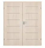 Frontansicht von CLASSEN Doppelflügeltür Tetyda M5 Akazie hell CPL inkl. Zarge 