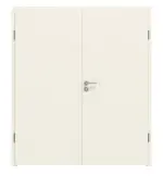 Frontansicht von Typ 16-03 Weißlack Doppelflügeltür inkl. Zarge - Kilsgaard