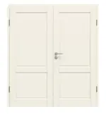 Frontansicht von Typ 18-02 Weißlack Doppelflügeltür inkl. Zarge - Kilsgaard