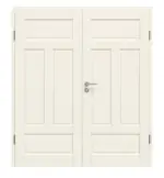 Frontansicht von Typ 18-04 N Weißlack Doppelflügeltür inkl. Zarge - Kilsgaard