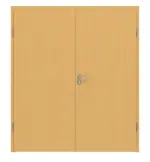 Frontansicht von Typ 44-00 Buche lackiert Echtholzfurniert Doppelflügeltür inkl. Zarge - Kilsgaard