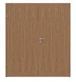 Frontansicht von Typ 44-00 Eiche natur lackiert Echtholzfurniert Doppelflügeltür inkl. Zarge - Kilsgaard