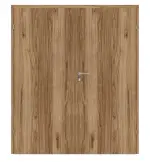 Frontansicht von Doppelflügeltür Zano M1 Honig Catania Dekorfolie inkl. Zarge