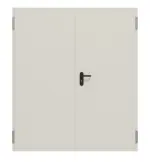 Frontansicht von TECKENTRUP Komplettset 2-flg. Stahl Mehrzwecktür dw 42-2 inkl. Blockzarge