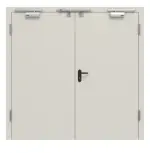 Frontansicht von Innentür-Set 2-flg Stahl mit Feuerschutzfunktion STU/STS T30-2 inkl. Blendrahmen - Hörmann