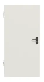 Frontansicht von Komplettset Stahl Mehrzweckaußentür D65-1 OD inkl. Blockzarge - Hörmann